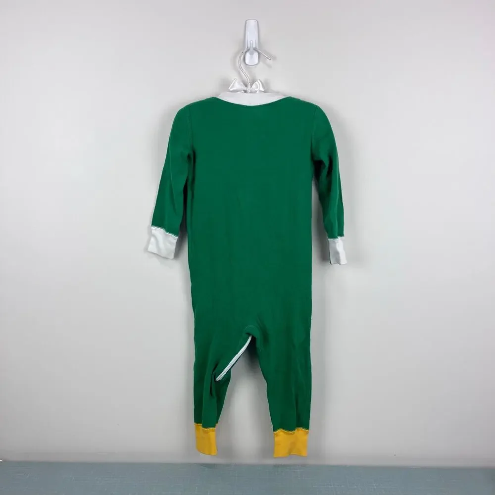 Hanna Andersson Green Elf HannaJams Sleeper Pajama 85 cm 2T
